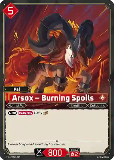 Arsox - Burning Spoils